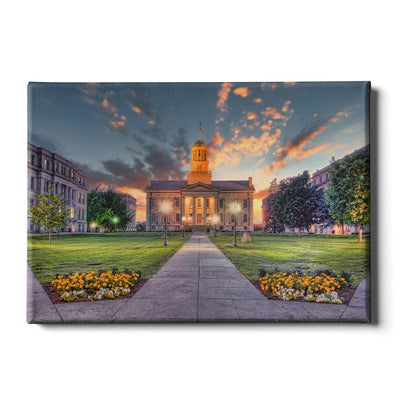 Iowa Hawkeyes- Pentacrest Sunset - College Wall Art #Canvas