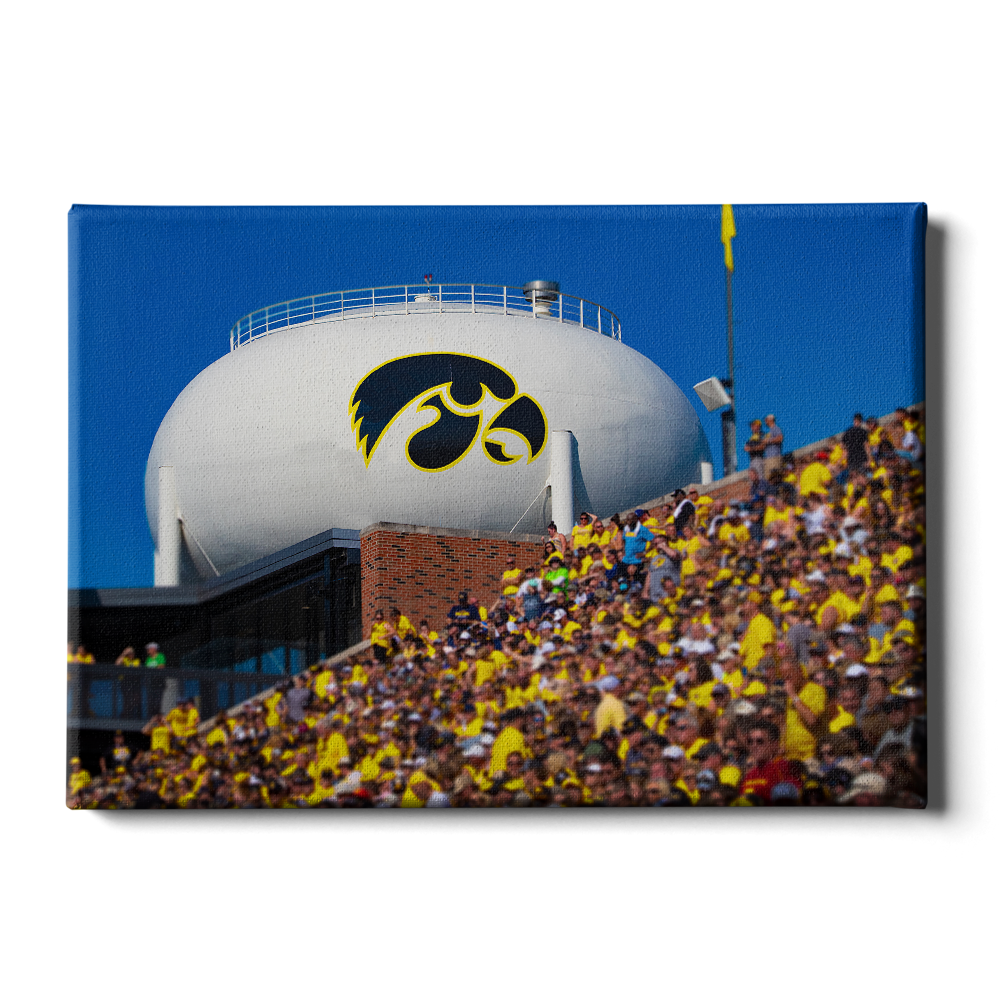 Iowa Hawkeyes - Hawkeye Water Tower - College Wall Art #Canvas