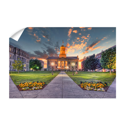 Iowa Hawkeyes- Pentacrest Sunset - College Wall Art #Wall Decal