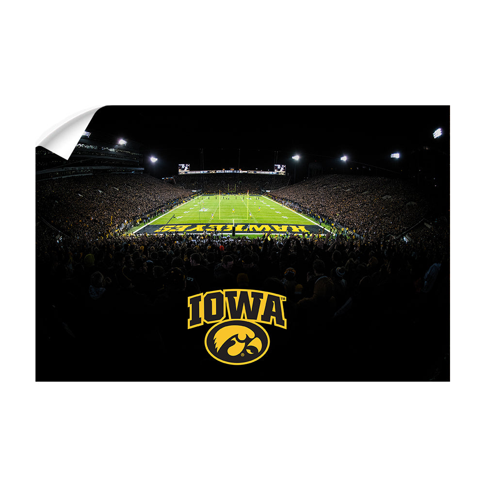 Iowa Hawkeyes - Iowa Black Out - College Wall Art #Canvas