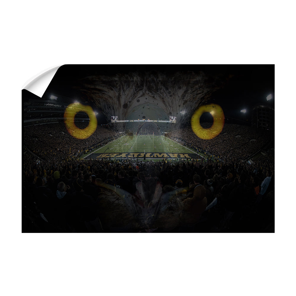 Iowa Hawkeyes - Gold Hawkeyes - College Wall Art #Canvas