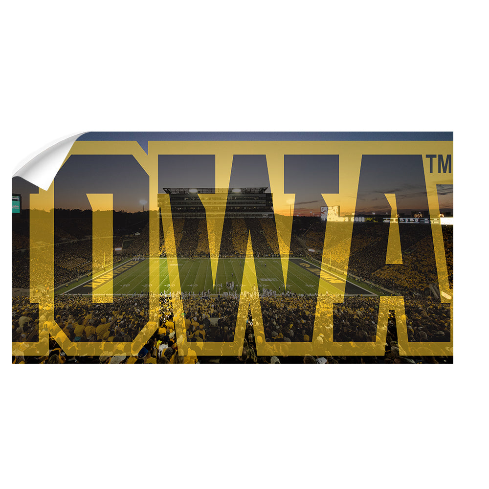 Iowa Hawkeyes - Iowa Pano - College Wall Art #Canvas