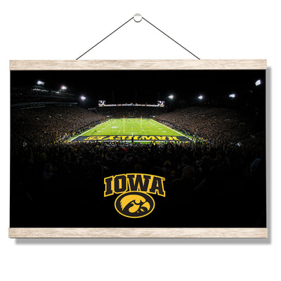 Iowa Hawkeyes - Iowa Black Out - College Wall Art #Hanging Canvas