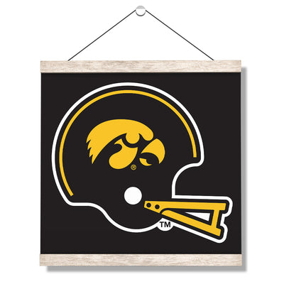 Iowa Hawkeyes - Iowa Helmet - College Wall Art #Hanging Canvas