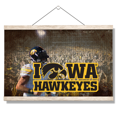Iowa Hawkeyes - Iowa Hawkeyes football - College Wall Art #Hanging Canvas
