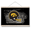 Iowa Hawkeyes - Iowa's Football State - College Wall Art #Hanging Canvas