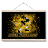 Iowa Hawkeyes - Old School Herkey's Iowa Hawkeyes - College Wall Art #Hanging Canvas