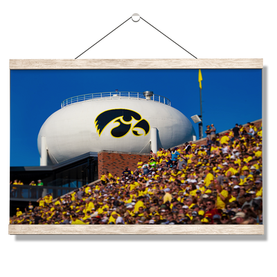 Iowa Hawkeyes - Hawkeye Water Tower - College Wall Art #Hanging Canvas