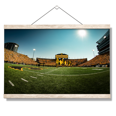 Iowa Hawkeyes - Hawkeyes Gold Game - College Wall Art #Hanging Canvas