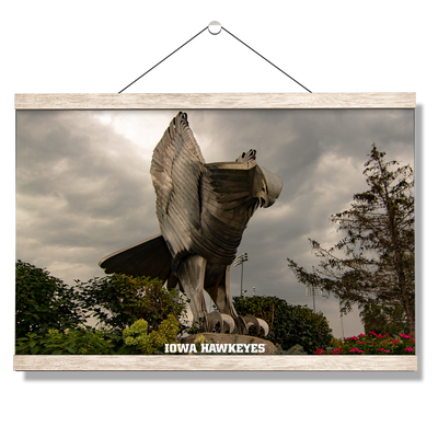 Iowa Hawkeyes - The Hawk In Honor of Bump Elliot - College Wall Art #Hanging Canvas