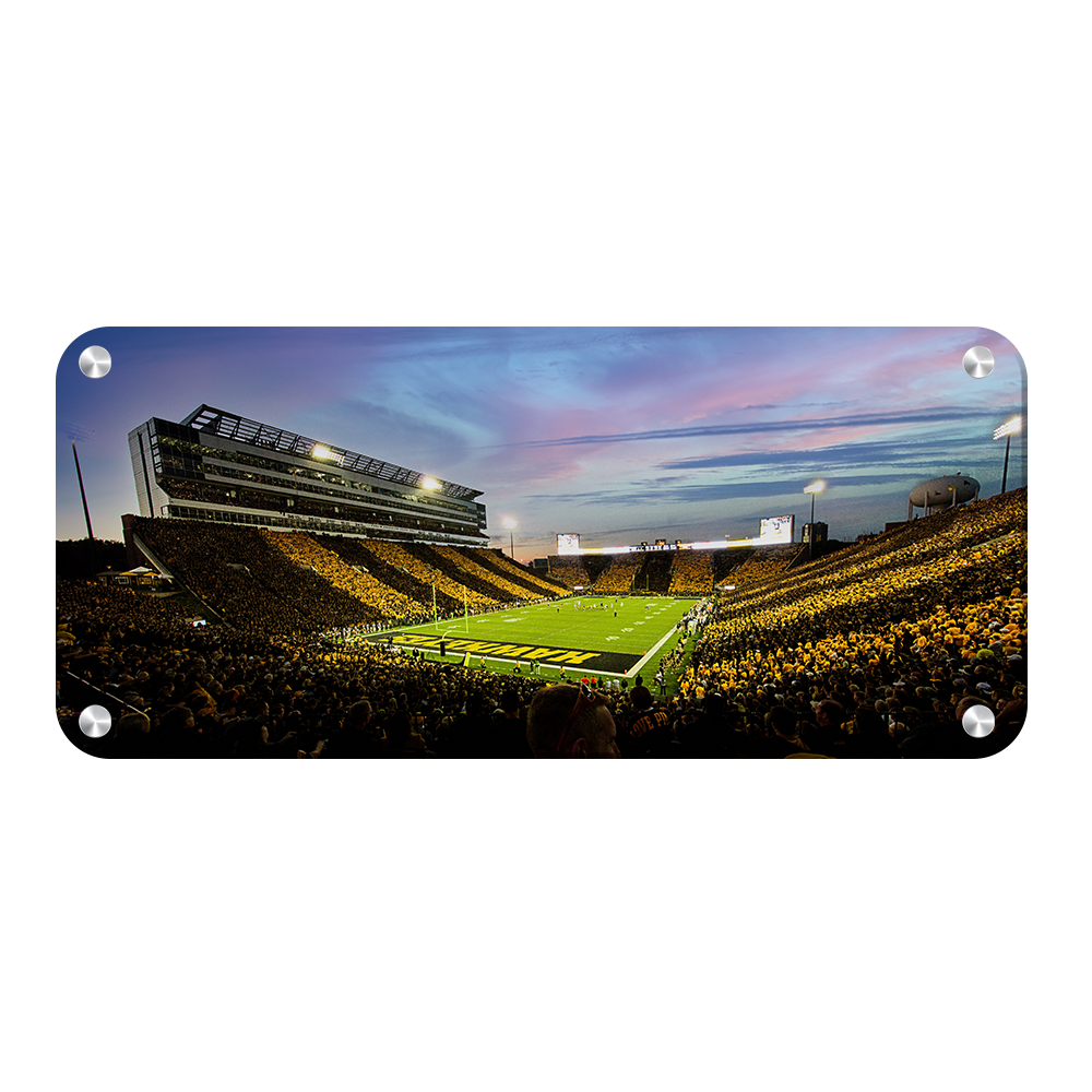 Iowa Hawkeyes - Kinnick Stadium Paint Pano - College Wall Art #Canvas