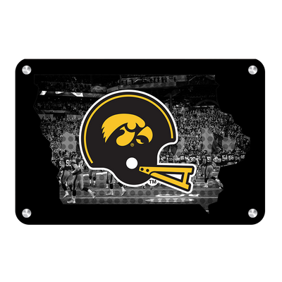 Iowa Hawkeyes - Iowa's Football State - College Wall Art #Metal