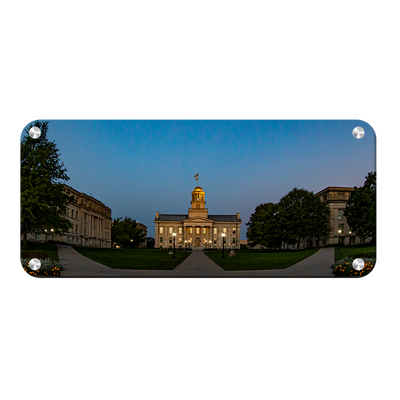 Iowa Hawkeyes - Old Capitol Sunrise - College Wall Art #Metal