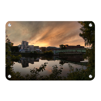 Iowa Hawkeyes - Sunrise on the Iowa River - College Wall Art #Metal