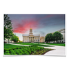 Iowa Hawkeyes - Campus Sunset Painting - College Wall Art #Poster