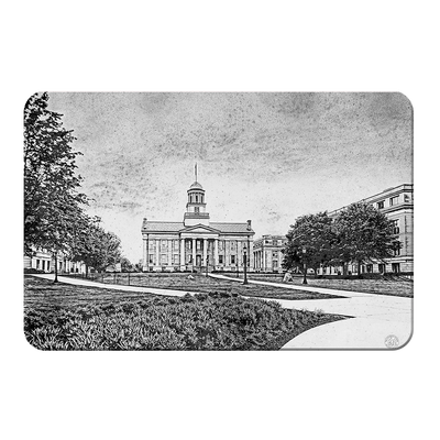 Iowa Hawkeyes - Campus Sketch - College Wall Art #PVC