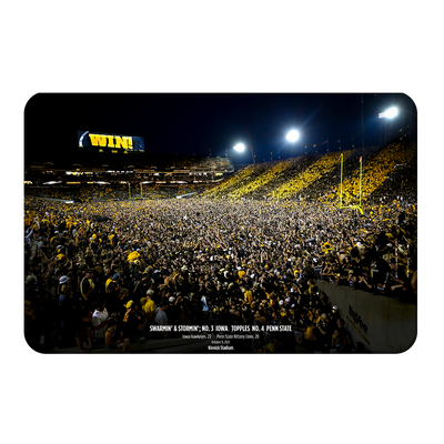 Iowa Hawkeyes - Swarmin' & Stomin' Kinnick Field No - College Wall Art #PVC