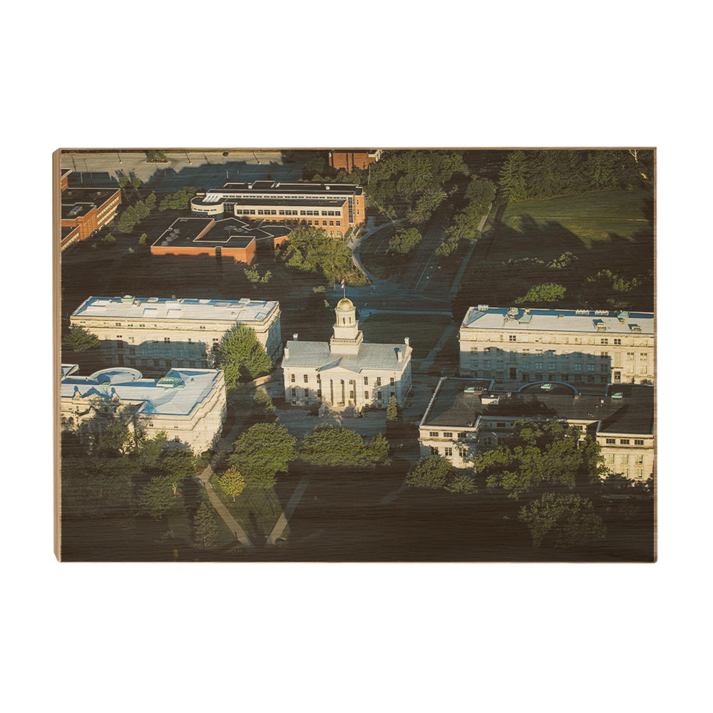 Iowa Hawkeyes - Aerial Pentacrest - College Wall Art #Canvas