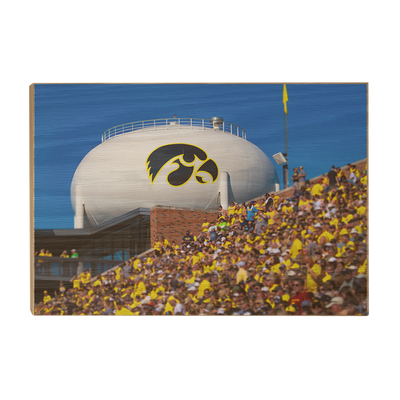 Iowa Hawkeyes - Hawkeye Water Tower - College Wall Art #Wood