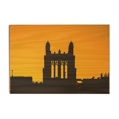 Iowa Hawkeyes - Iowa Sunset - College Wall Art #Wood