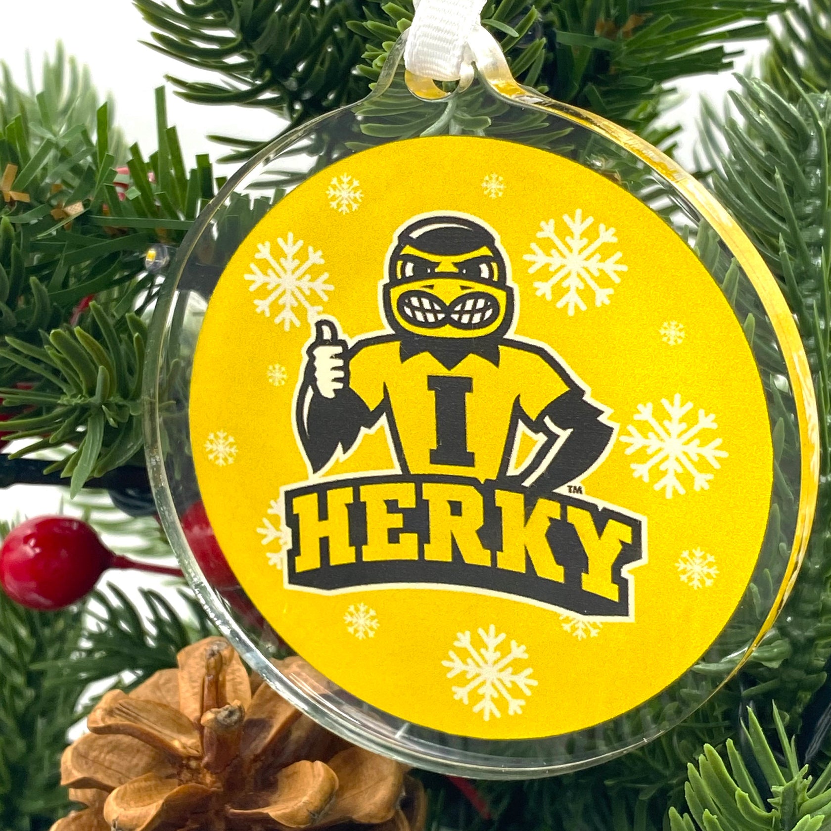 Iowa Hawkeyes - Herky Christmas Ornament