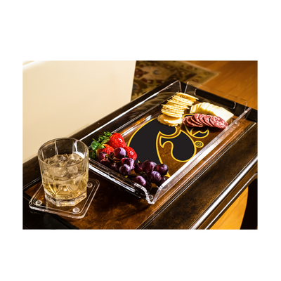 Iowa Hawkeyes - Tigerhawk Decorative Serving Tray