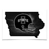 Iowa State Cyclones - Iowa State B&W - College Wall Art #Poster