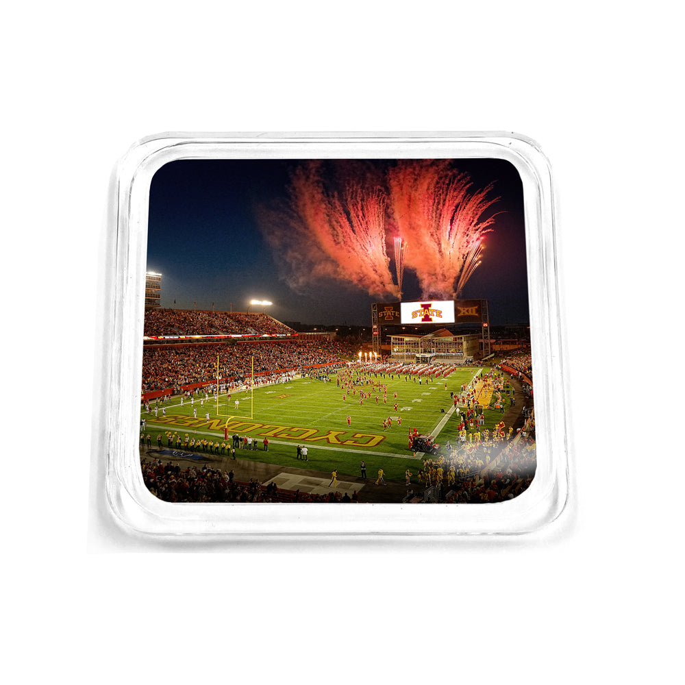 Iowa State Cyclones - Fireworks Over Jack Trice Stadium Drink Coaster