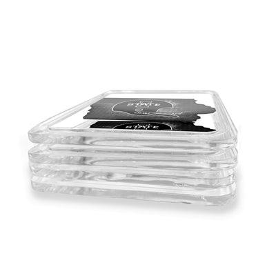 Iowa State Cyclones - Iowa State B&W Drink Coaster