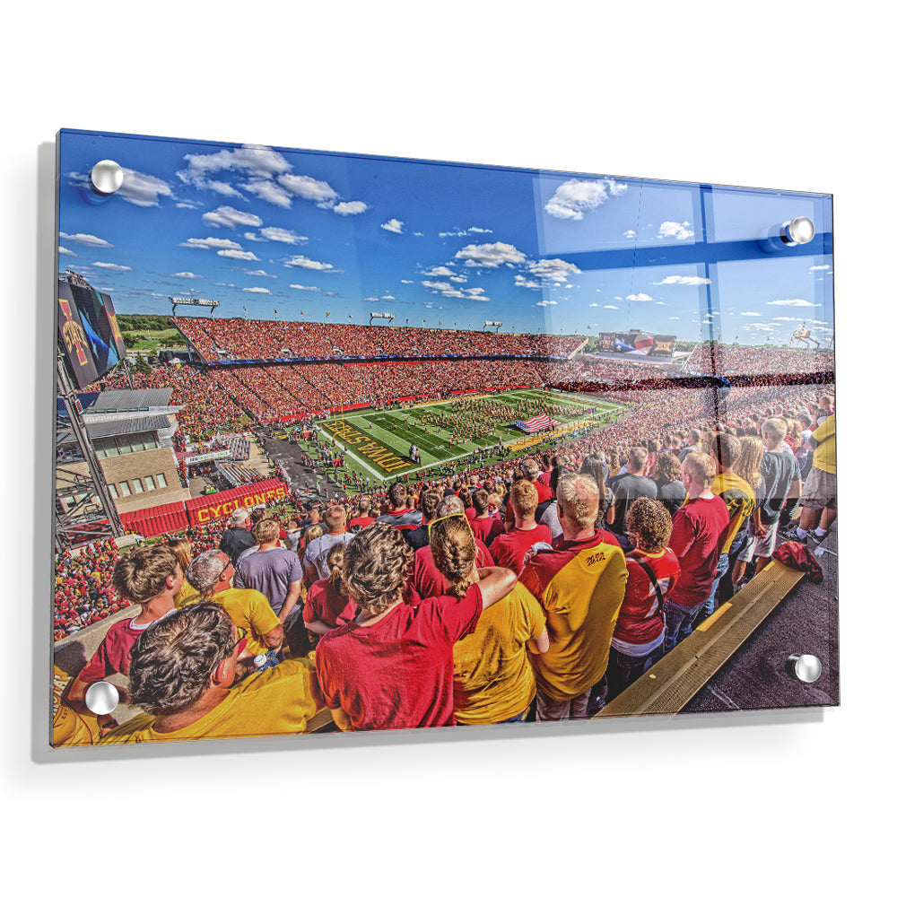 Iowa State Cyclones - Jack Trice Stadium National Anthem - College Wall Art #Canvas