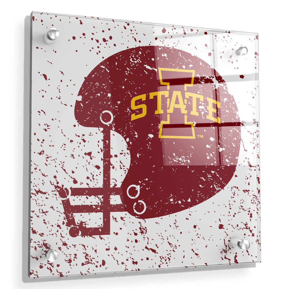 Iowa State Cyclones - Iowa state Helmet Art - College Wall Art #Canvas