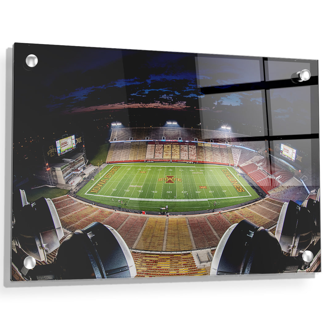 Iowa State Cyclones - Birds Eye View Jack Trice Stadium - College Wall Art #Canvas