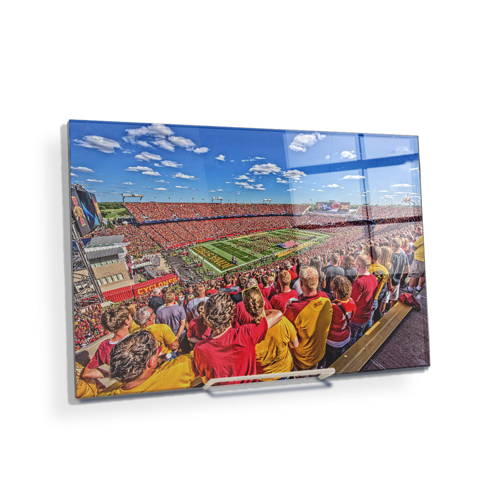 Iowa State Cyclones - Jack Trice Stadium National Anthem - College Wall Art #Canvas