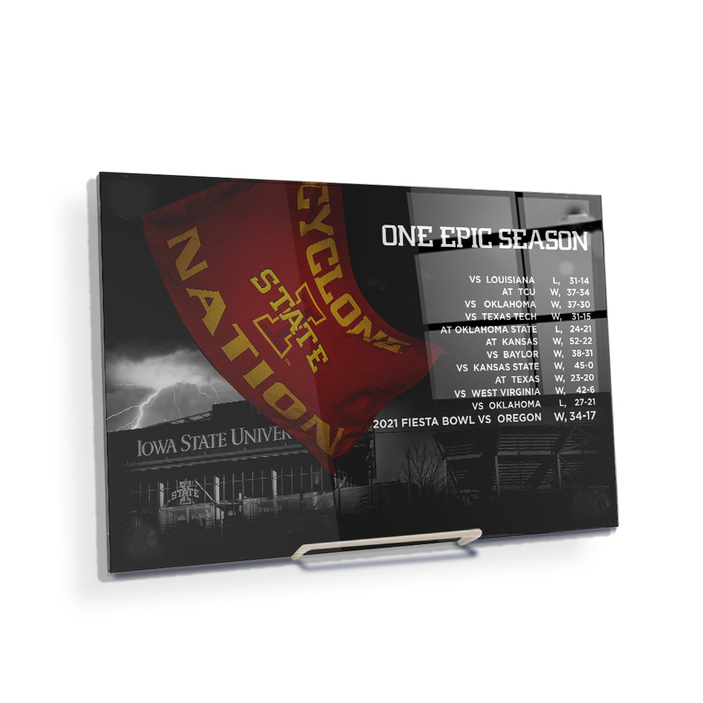 Iowa State Cyclones - One Epic Season - College Wall Art #Canvas