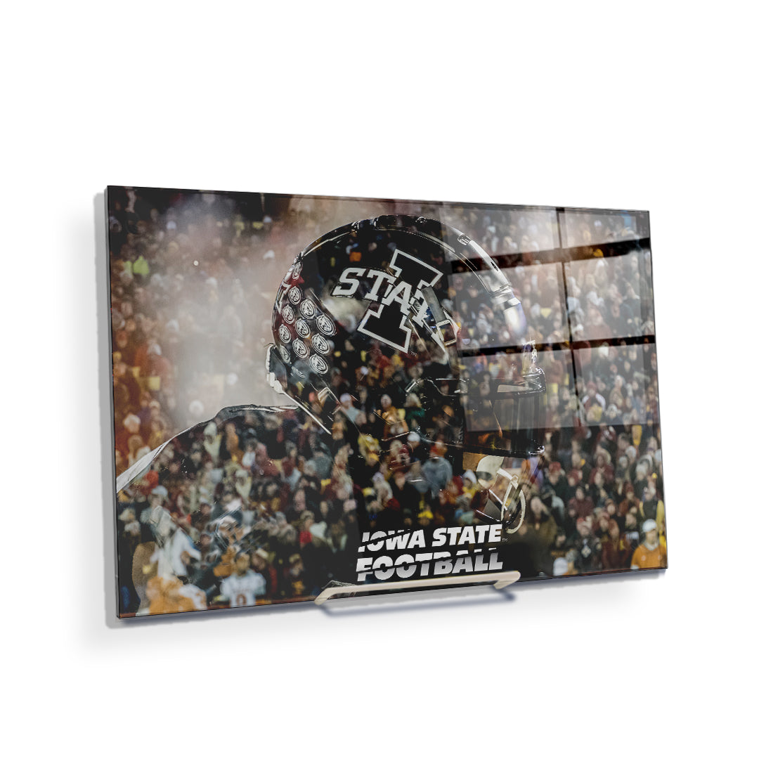 Iowa State Cyclones - Iowa State Football Double Exposure - College Wall Art #Canvas