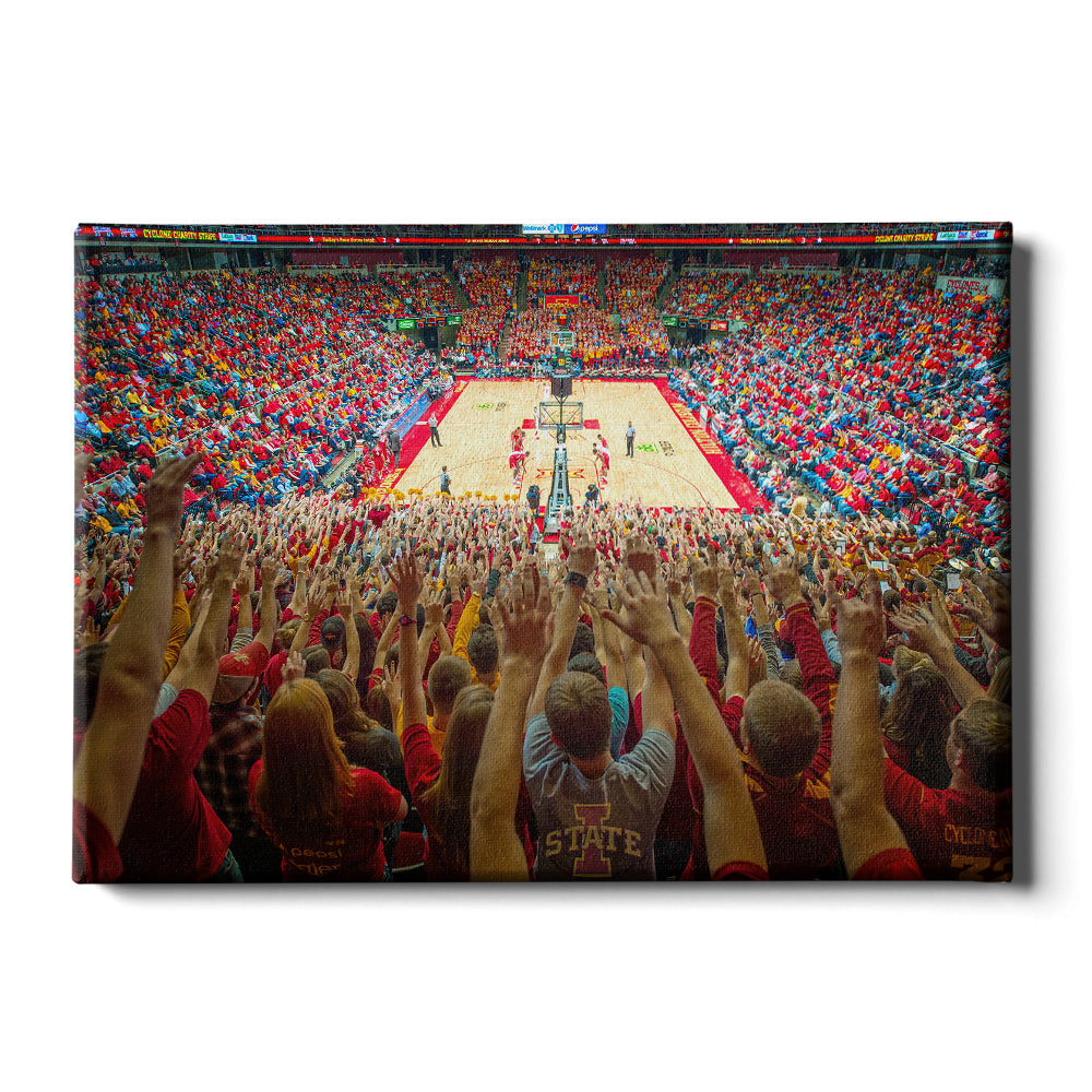 Iowa State Cyclones - Hilton Coliseum - College Wall Art #Canvas