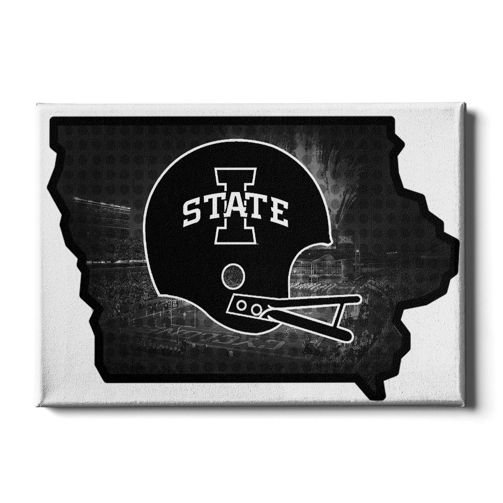 Iowa State Cyclones - Iowa State B&W - College Wall Art #Canvas