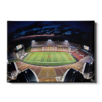 Iowa State Cyclones - Birds Eye View Jack Trice Stadium - College Wall Art #Canvas