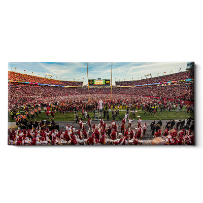 Iowa State Cyclones - Cyclones Win, Storm The Field Panoramic - College Wall Art #Canvas