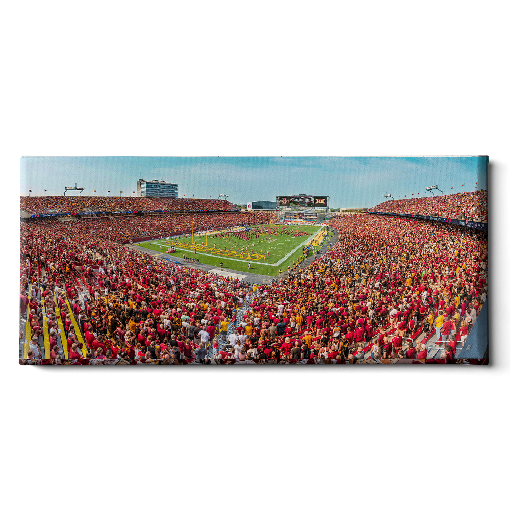 Iowa State Cyclones - Cyclones National Anthem Panoramic - College Wall Art #Canvas