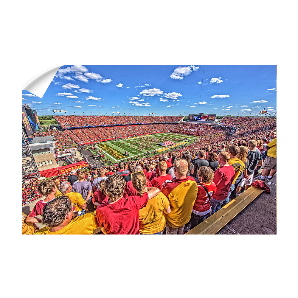 Iowa State Cyclones - Jack Trice Stadium National Anthem - College Wall Art #Canvas