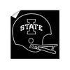 Iowa State Cyclones - Black White Helmet - College Wall Art #Wall Decal