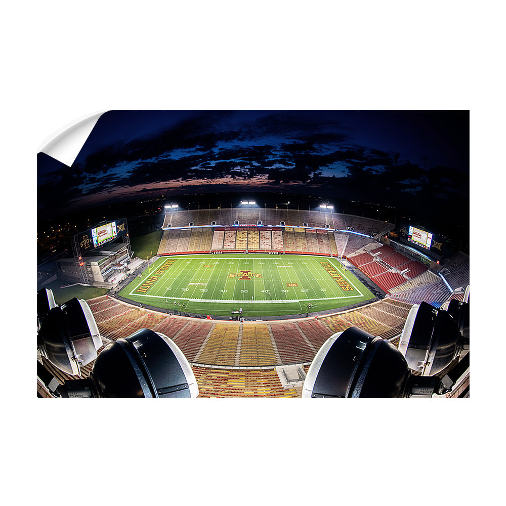 Iowa State Cyclones - Birds Eye View Jack Trice Stadium - College Wall Art #Canvas