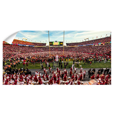 Iowa State Cyclones - Cyclones Win, Storm The Field Panoramic - College Wall Art #Wall Decal