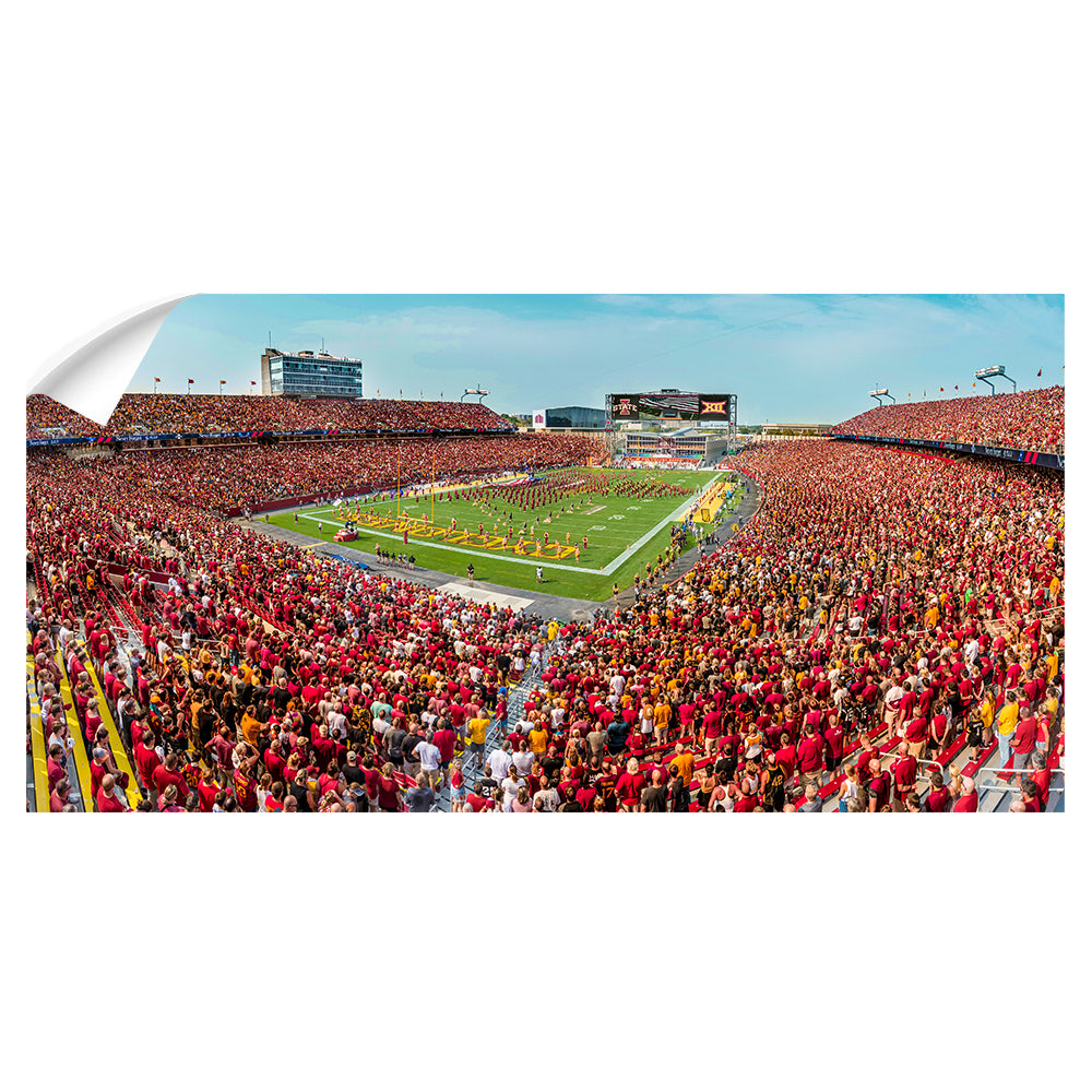 Iowa State Cyclones - Cyclones National Anthem Panoramic - College Wall Art #Canvas