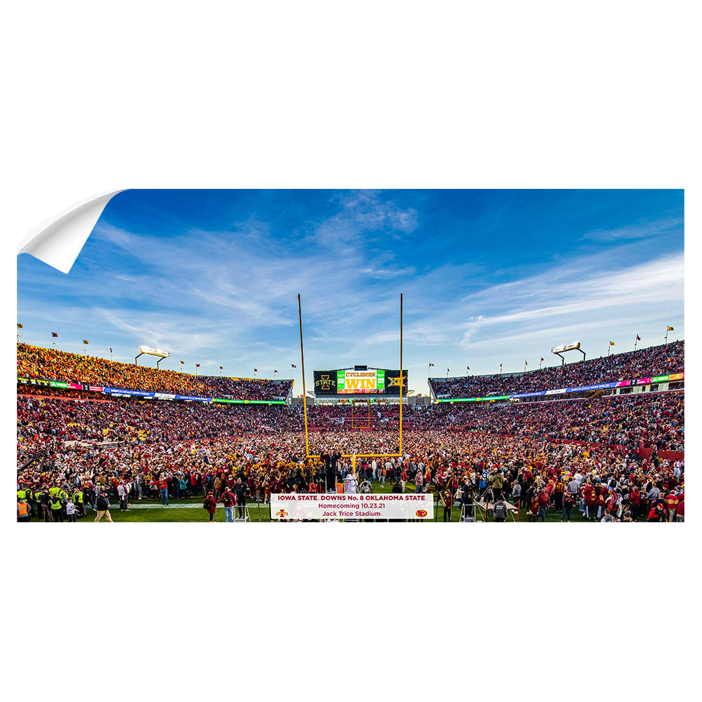 Iowa State Cyclones - Iowa State downs No 8 Oklahoma State PANORAMIC - College Wall Art #Canvas