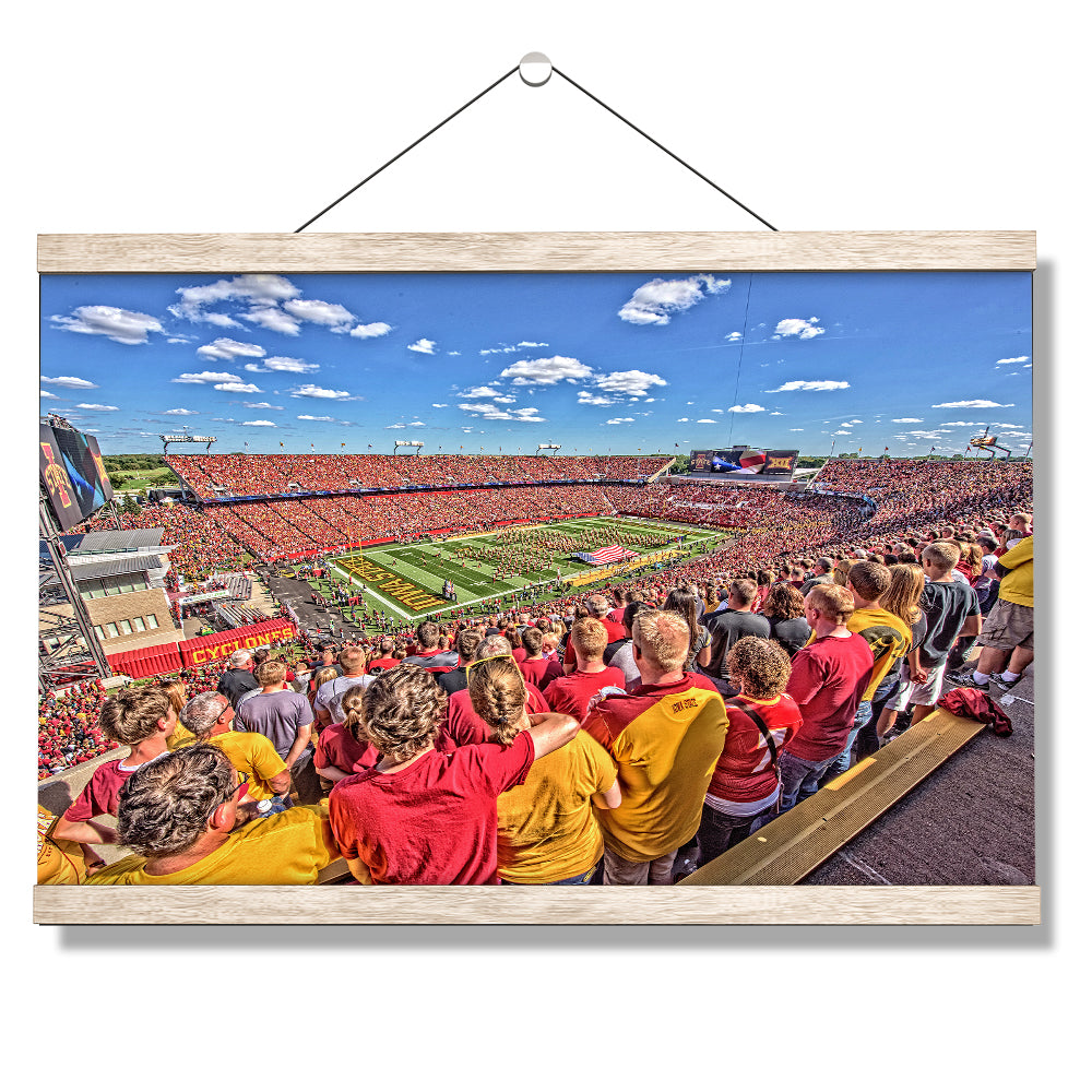 Iowa State Cyclones - Jack Trice Stadium National Anthem - College Wall Art #Canvas