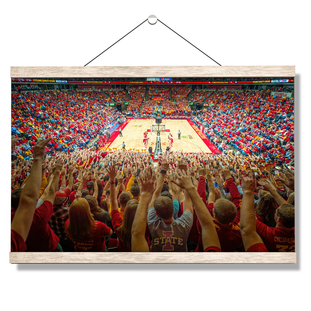 Iowa State Cyclones - Hilton Coliseum - College Wall Art #Canvas