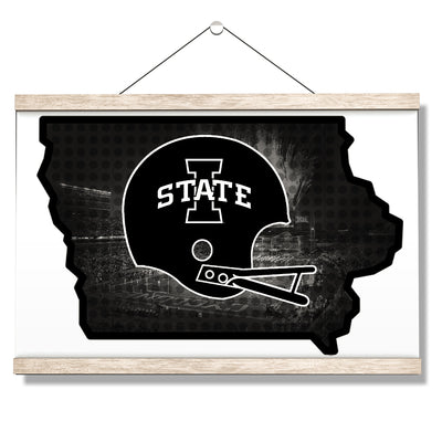 Iowa State Cyclones - Iowa State B&W - College Wall Art #Hanging Canvas