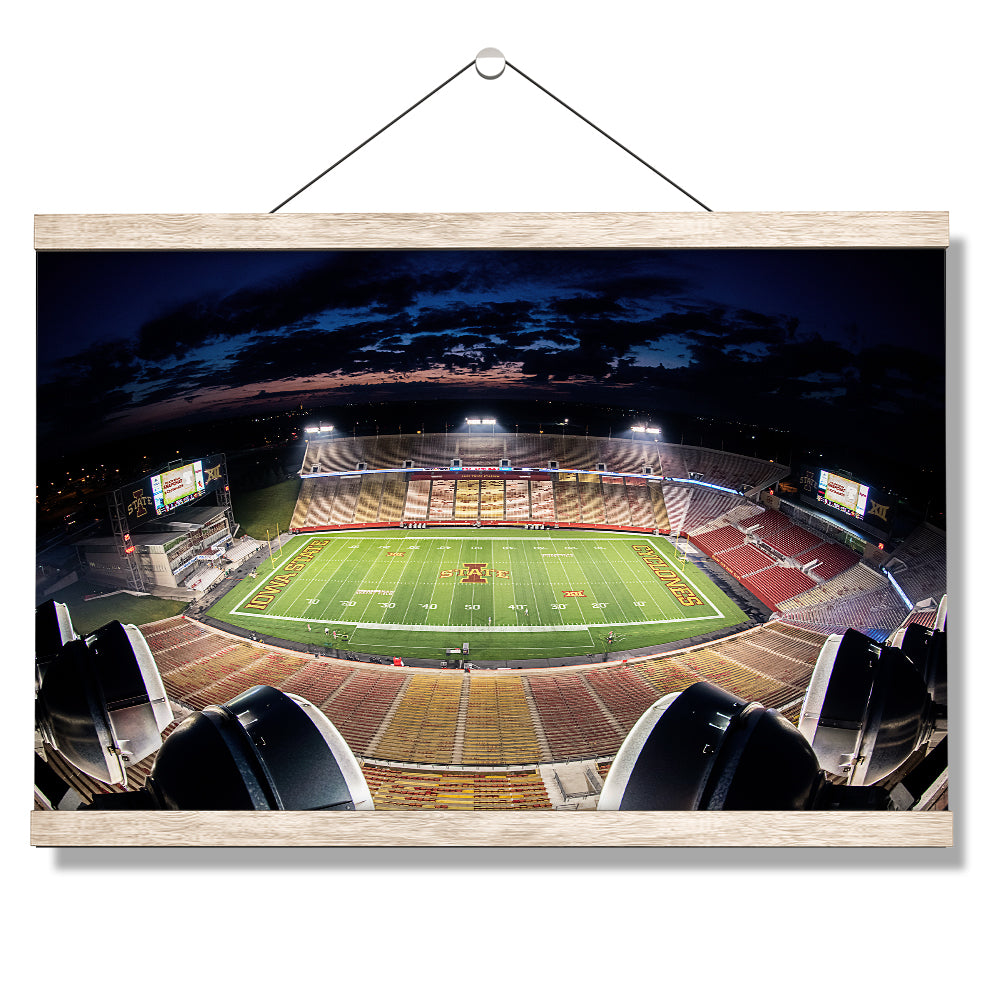 Iowa State Cyclones - Birds Eye View Jack Trice Stadium - College Wall Art #Canvas